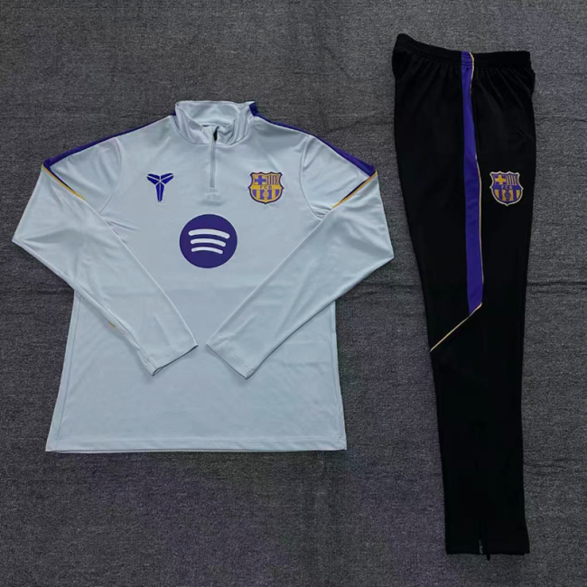26/27 Barcelona kids training suit light gray