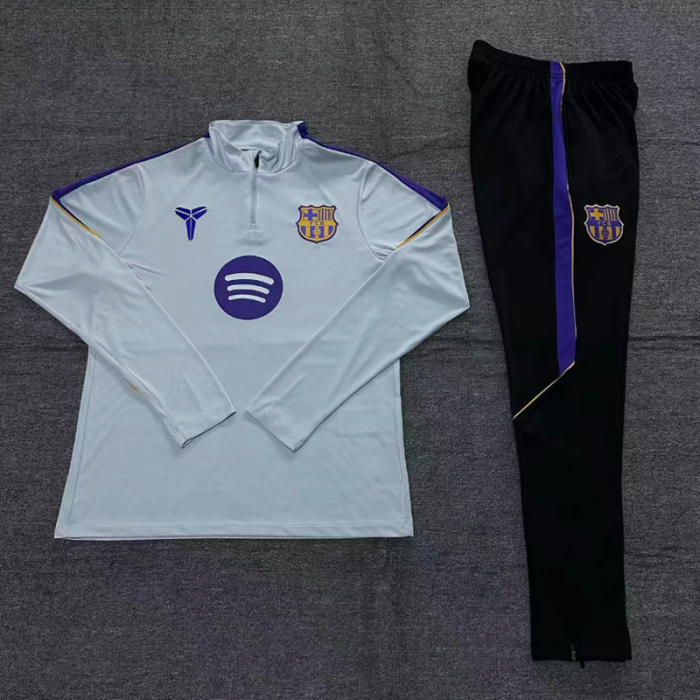 26/27 Barcelona kids training suit light gray