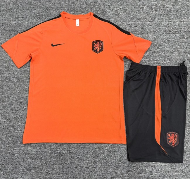 26/27 Netherlands short -sleeved training suit orange