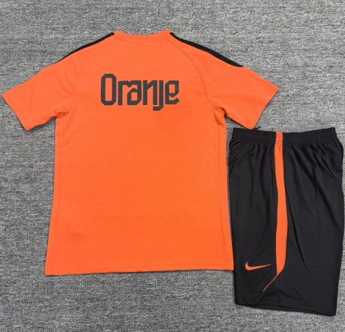 26/27 Netherlands short -sleeved training suit orange