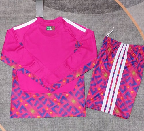 25/26 Mexico goalkeeper kids kit Pink long sleeves