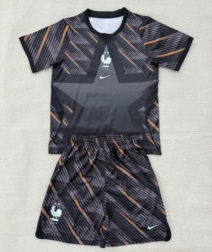 26/27 France goalkeeper kids kit black
