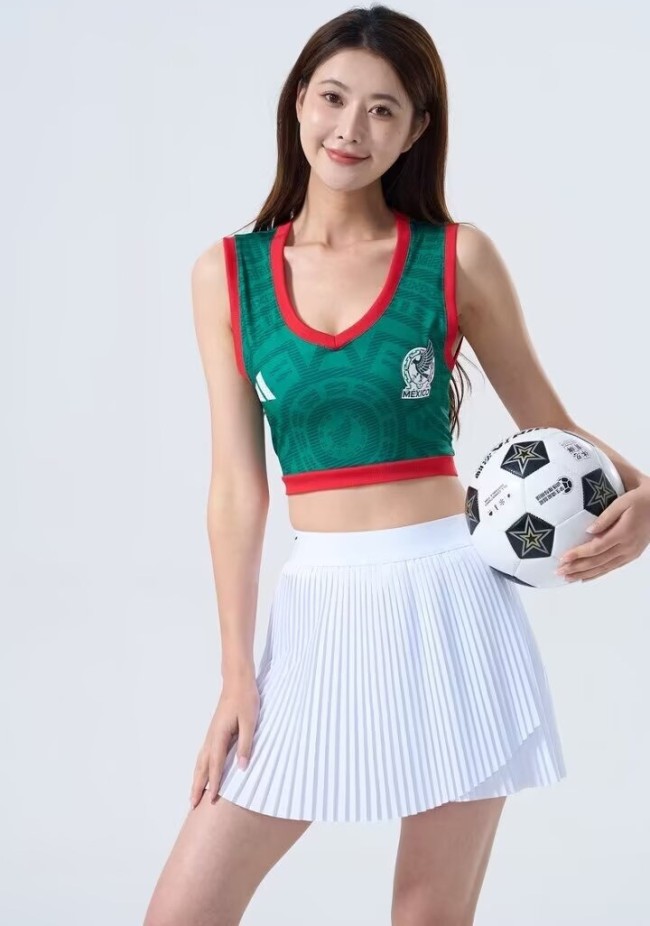 26/27 Mexico home women's short football Jersey