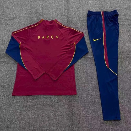 26/27 Barcelona Adult training suit light maroon