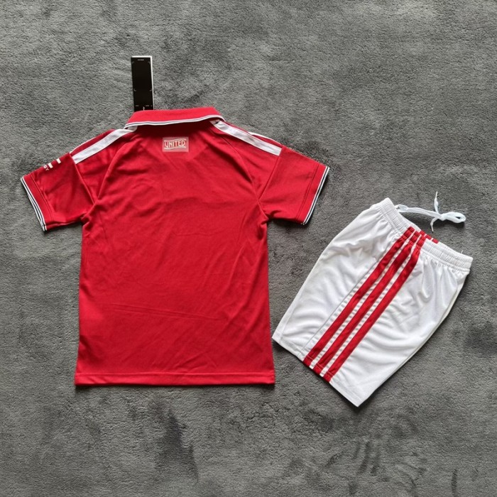 26/27 Manchester United home kids kit