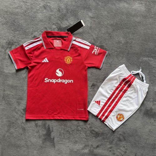 26/27 Manchester United home kids kit
