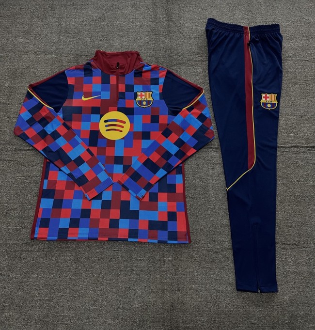26/27 Barcelona Adult training suit light red blue