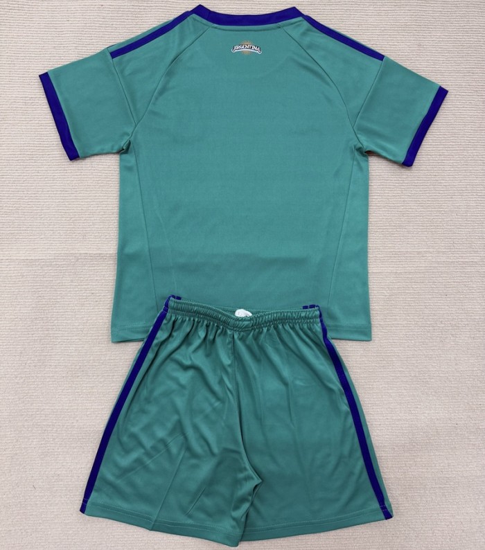 26/27 Argentina goalkeeper kids kit green