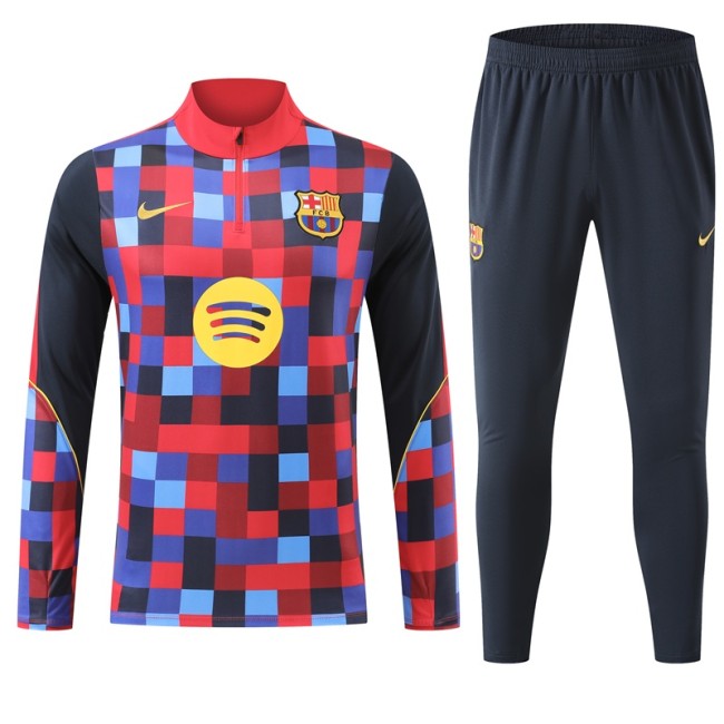 26/27 Barcelona Adult training suit light red blue