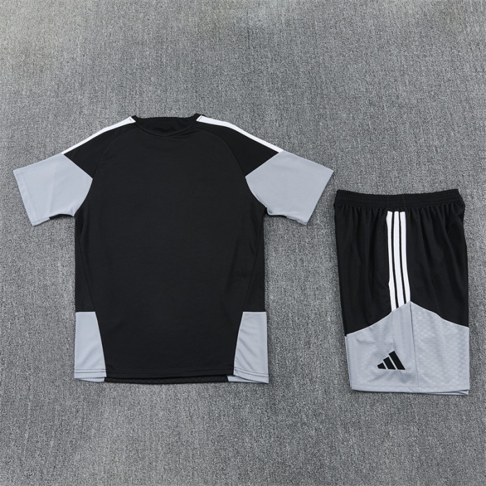 26/27 Spain kids short -sleeved training suit black