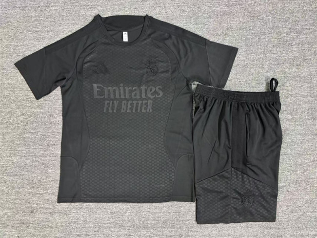 26/27 Real Madrid kids Short sleeve training suit black