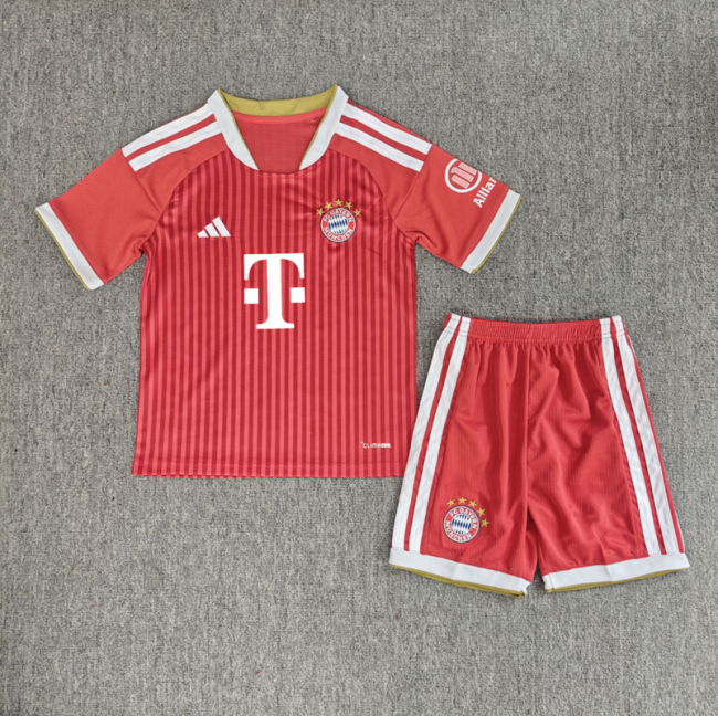26/27 bayern munich home kids kit