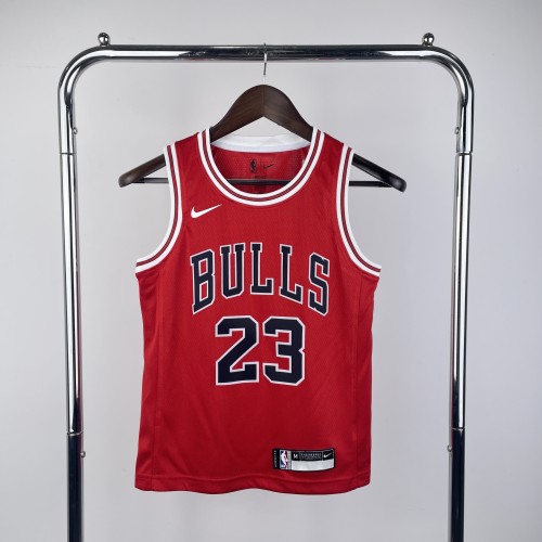 NBA Chicago Bulls #23 Jordan kids Basketball Jersey yellow