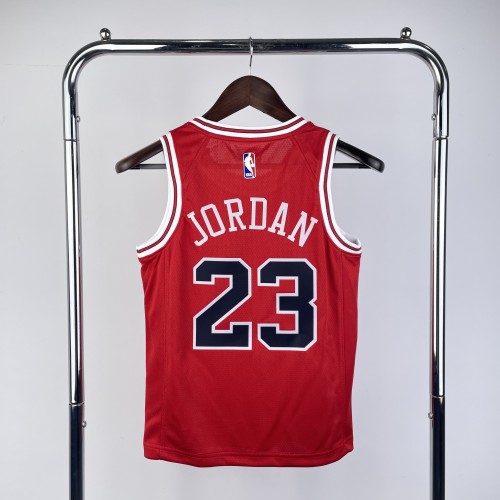 NBA Chicago Bulls #23 Jordan kids Basketball Jersey yellow