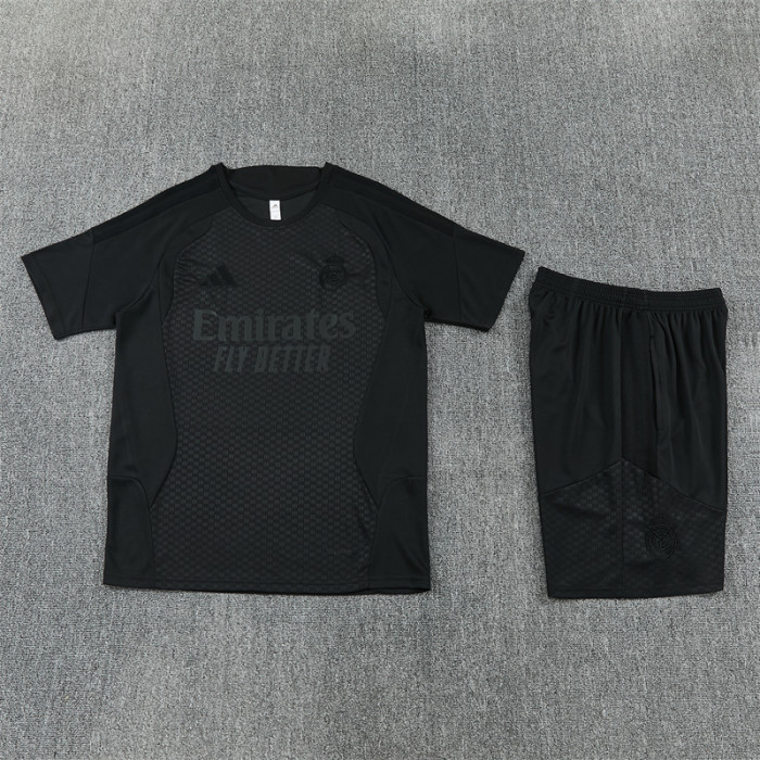 26/27 Real Madrid Short sleeve Adult training suit black
