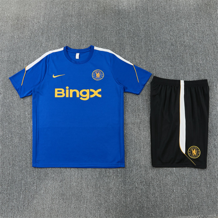26/27 Chelsea short sleeved Adult training suit blue
