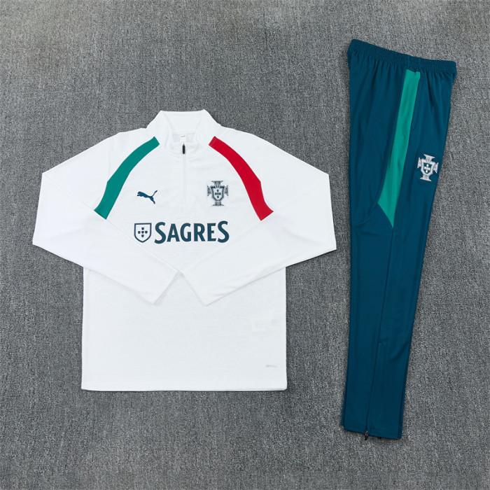 26/27 Portugal kids training suit white