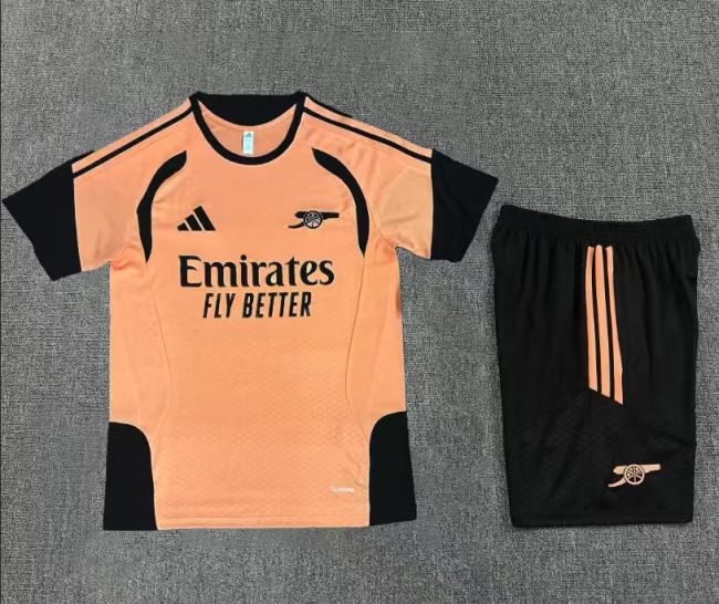 26/27 Arsenal Short sleeve training Adult suit orange