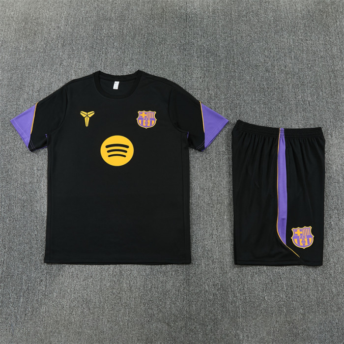 26/27 Barcelona Short sleeve Adult training suit black