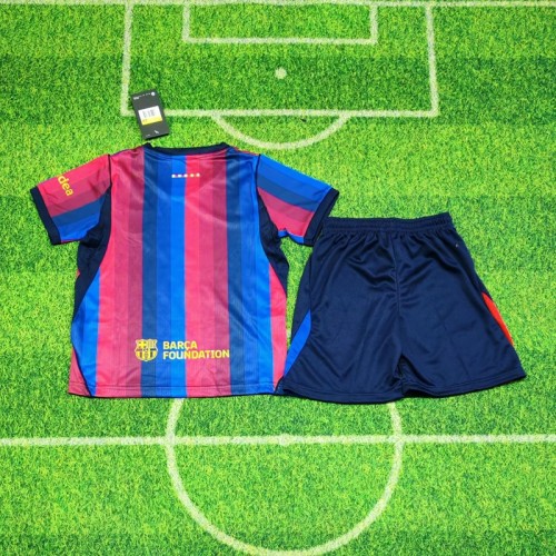 26/27 Barcelona home kids kit