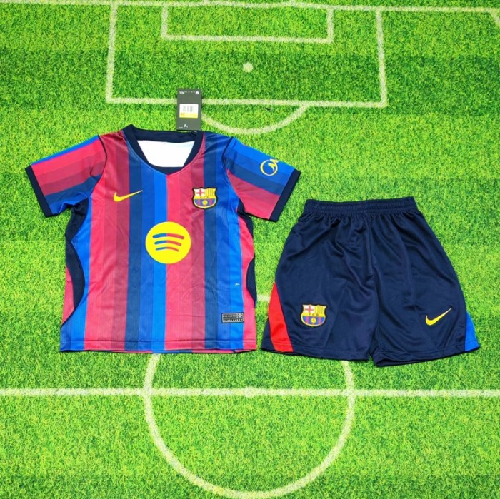26/27 Barcelona home kids kit