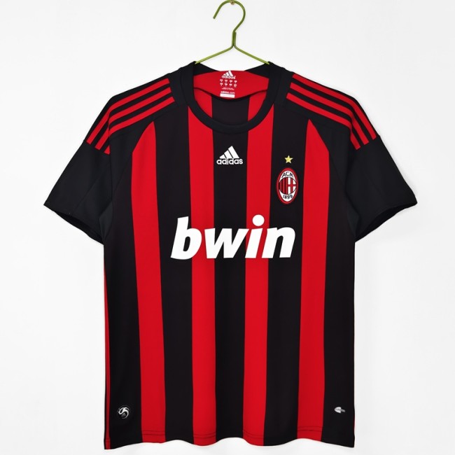 Retro 08/09 AC milan home football jersey