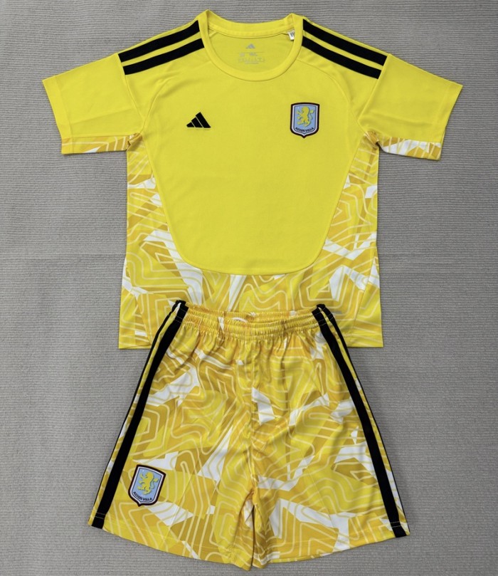 26/27 Aston Villa goalkeeper Adult Set yellow
