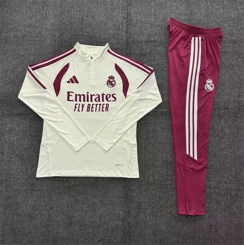 26/27 Real Madrid Adult training suit beige