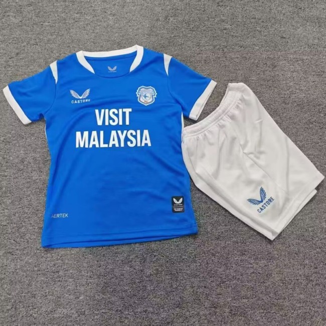 26/27 Cardiff City home kids kit