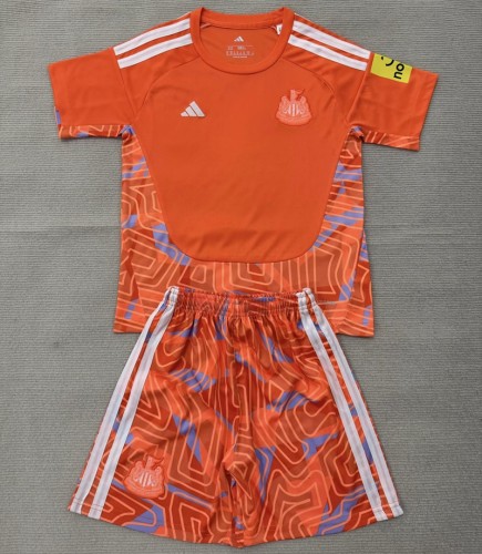 26/27 Newcastle United goalkeeper kids kit orange