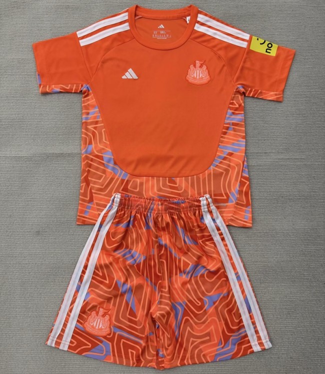 26/27 Newcastle United goalkeeper kids kit orange