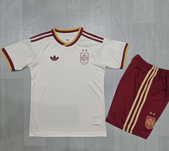 26/27 Spain Away kids kit World Cup Champion version