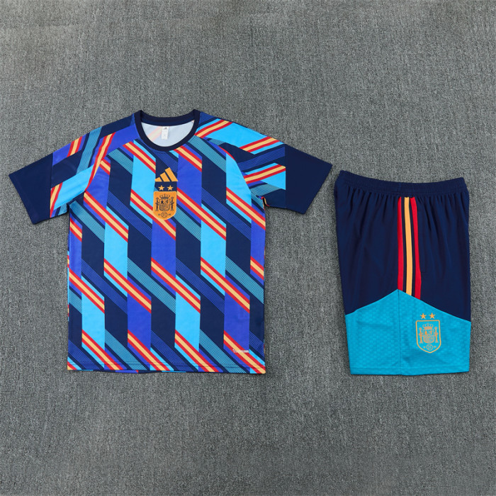 26/27 Spain short -sleeved training suit