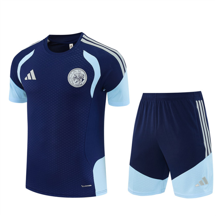 26/27 Ajax kids Short sleeve training suit Royal Blue