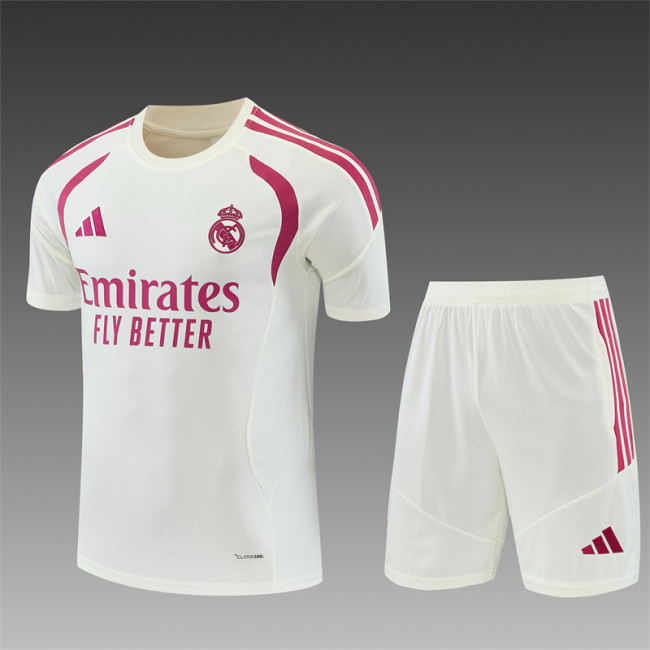 26/27 Real Madrid Short sleeve Adult training suit