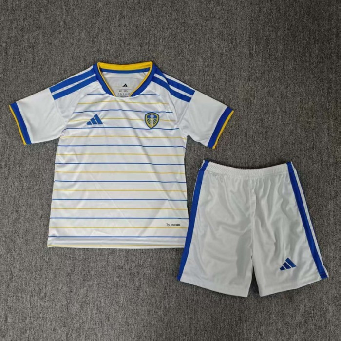 26/27 Leeds United home kids kit