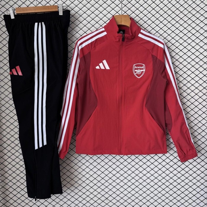 26/27 Arsenal Adult training suit trench coat red