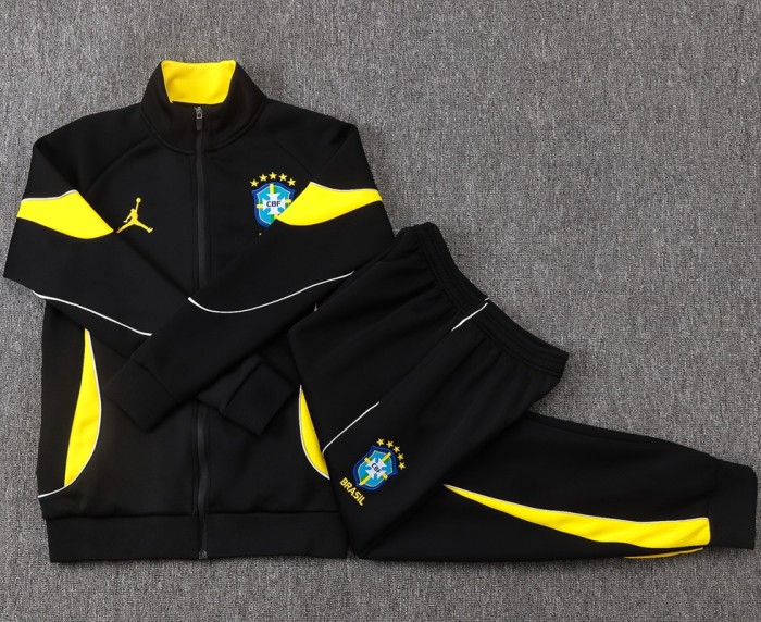 26/27 Brazil Jordan Adult suit jacket black