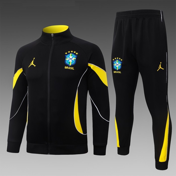 26/27 Brazil Jordan Adult suit jacket black