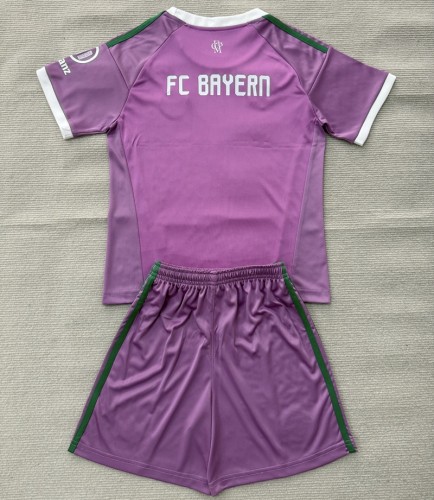 26/27 bayern munich Goalkeeper kids kit Purple
