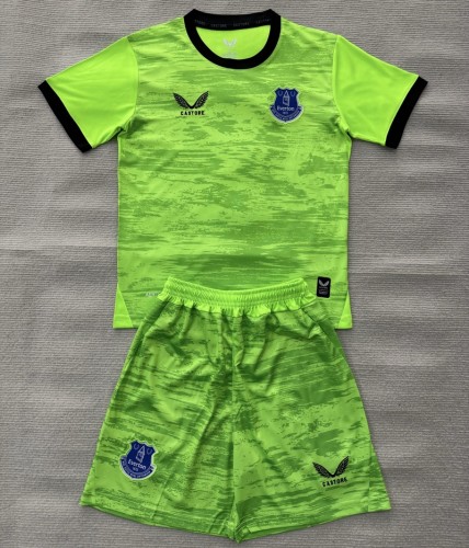 26/27 Everton goalkeeper kids kit green