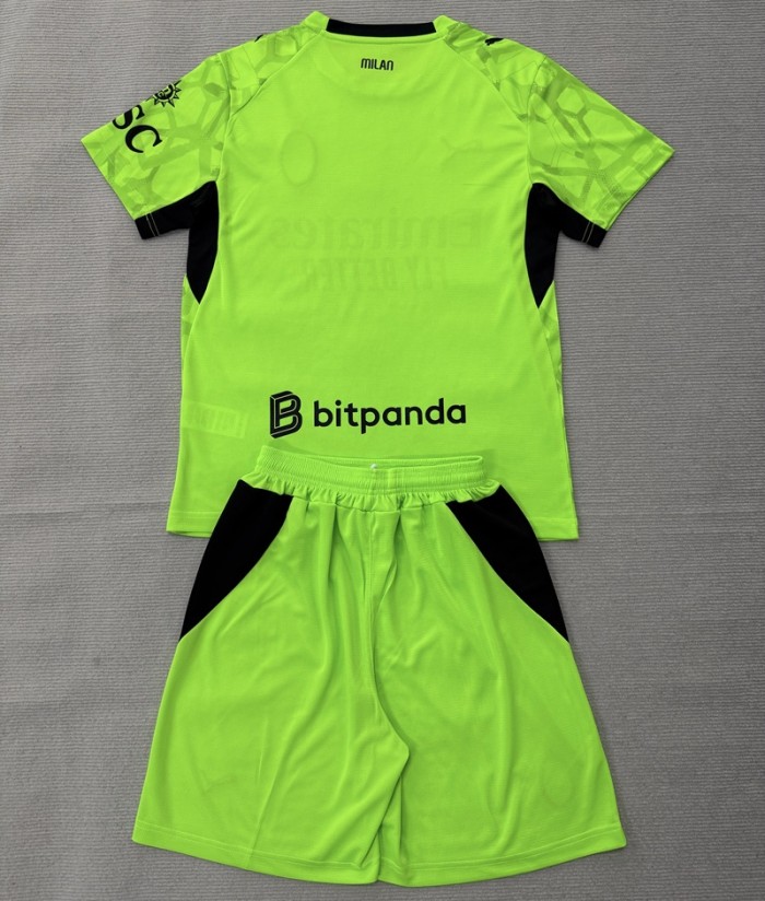26/27 AC milan goalkeeper Adult Set green