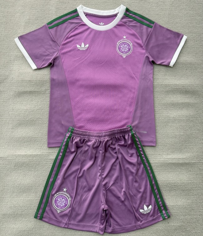 26/27 Celtic goalkeeper kids kit Purple