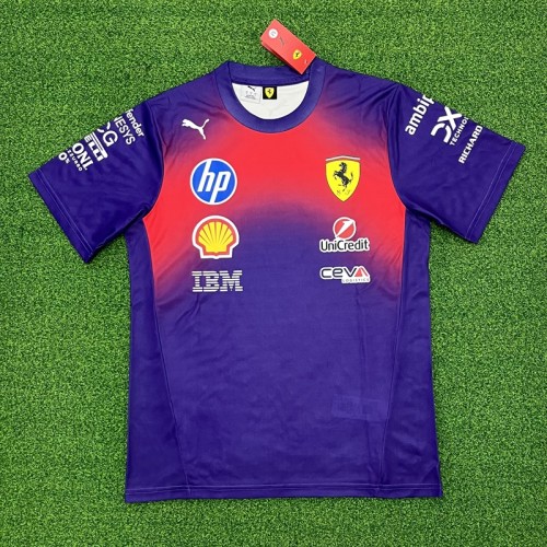 2026 Super Ferrari F1 T-shirt blue