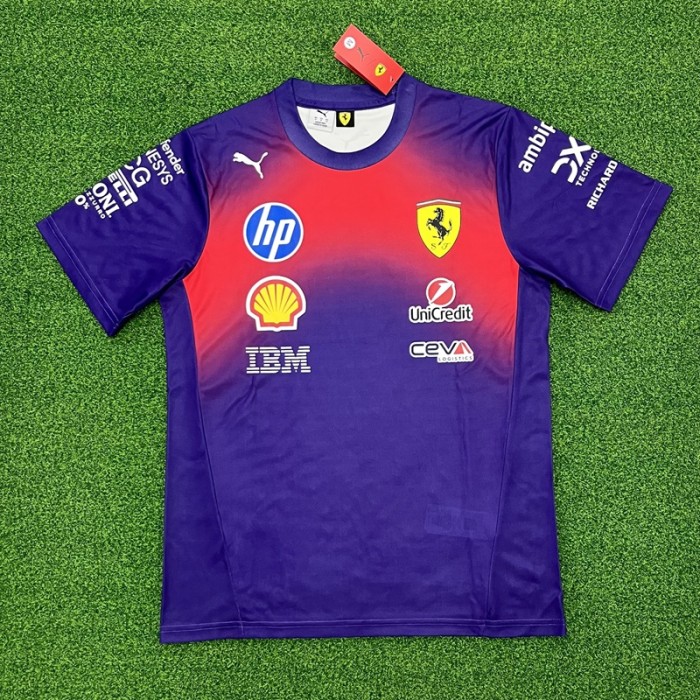 2026 Super Ferrari F1 T-shirt blue