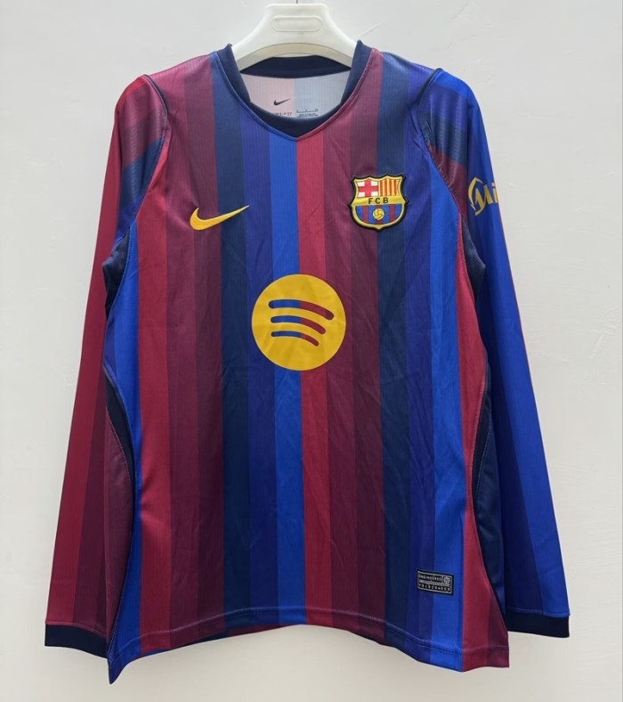 26/27 Barcelona home long sleeves football Jersey