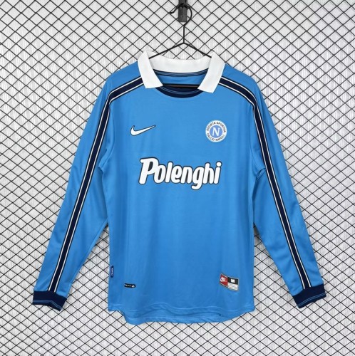 Retro 98/99 Napoli home football Jersey Long sleeves