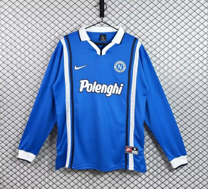 Retro 97/98 Napoli home football Jersey Long sleeves