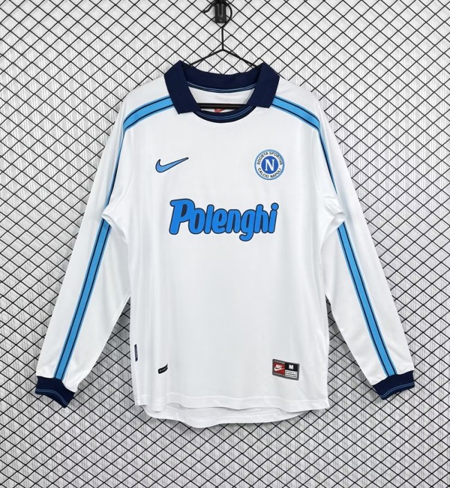 Retro 98/99 Napoli Away football Jersey Long sleeves