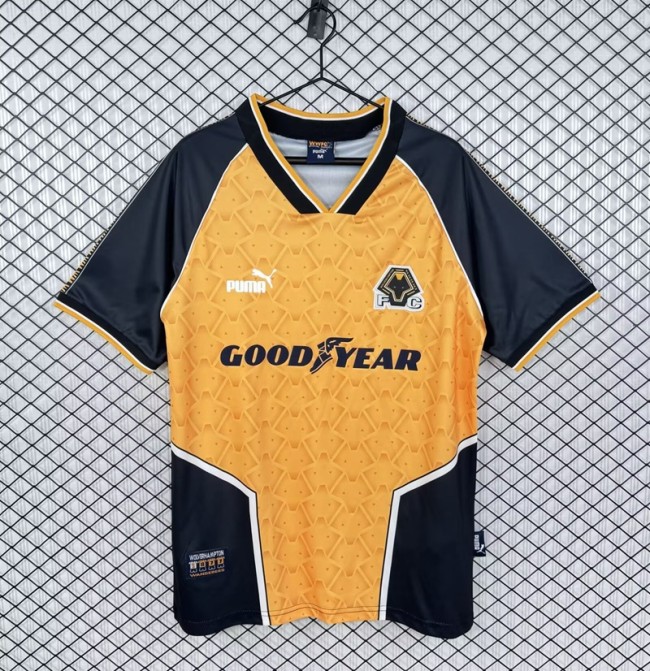 Retro 96/98 Wolverhampton Wanderers home football jersey